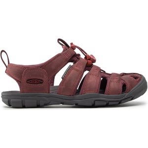 KEEN roze, damessandalen, Rood Wijn Rood Dahlia Leer, 39,5 EU