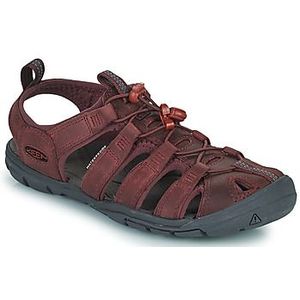 KEEN Clearwater Cnx Leather dames sandalen , Wine Red Dahlia, 41 EU