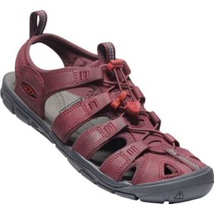 KEEN Clearwater Cnx Leather dames sandalen , Wine Red Dahlia, 41 EU