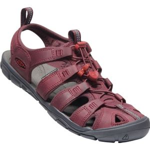 Keen Clearwater Cnx Leather Dames Sandaal Wine/Red Dahlia 8