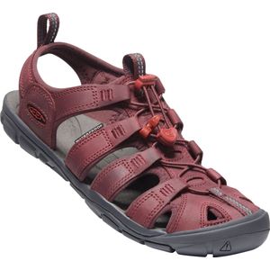 KEEN Clearwater CNX sandalen voor dames, Wine Red Dahlia Leder, 40.5 EU