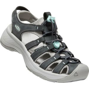 Keen Astoria West Leather Dames Wandelsandalen Magnet/Vapor | Grijs | Leer | Maat 39.5 | K1026150