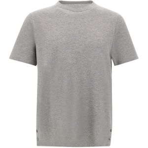Thom Browne, Heren, Tops, Grijs, Maat: M Katoen,