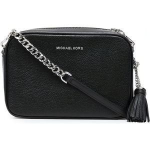 Michael Kors Kleine Crossbodytas / Schoudertas Dames - Leer - Jet Set - Zwart