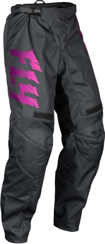 Fly Racing Fly F 16 Kinderbroek - Grijs, Houtskool en Roze