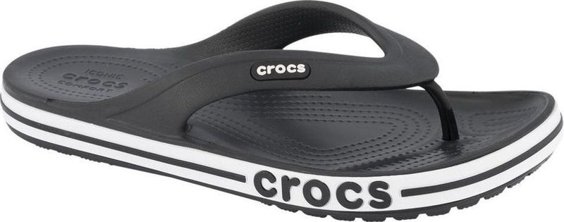 Crocs - Bayaband - Teenslippers - Zwart / Wit