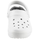 Crocs Classic Lined Clog uniseks-volwassene Klompen , White/Grey , 37/38 EU
