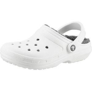 Crocs Pantoffels Classic Lined Clog , tuinschoen, slippers, klomp, met knuffelig nepleer