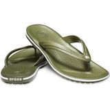 Crocs - Crocband Flip - Heren Slippers - Groen - Croslite™ Materiaal