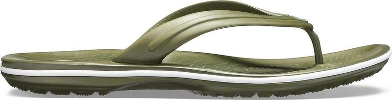 Crocs - Crocband Flip - Heren Slippers - Groen - Croslite™ Materiaal