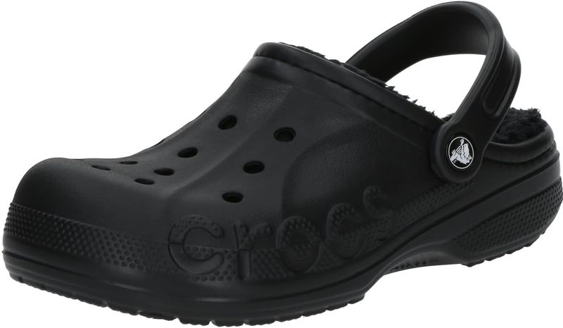 Crocs - Baya Lined Klompen - Zwart - Croslite™ Constructie - Warme Voering