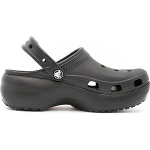 Crocs - Classic Platform Clog Women - Plateauzool Clogs - Zwart
