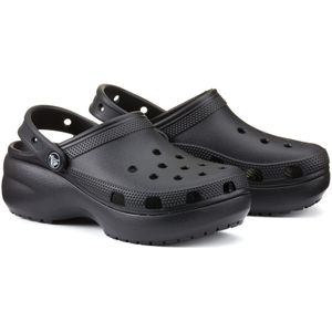 Crocs Classic Platform Clog Women Plateauzool Clogs Zwart