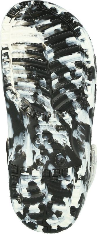 Crocs Classic Marbled Clog - Wit Zwart - Uniseks Klomp