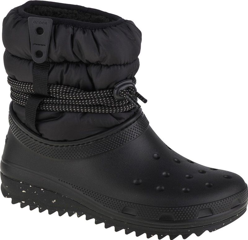 Crocs - Fuzzy Winterlaarzen - Zwart - Croslite - Dames