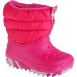 Crocs - Classic Neo Puff Laarzen - Zwart - Donsvoering - Gemarmerde Zool