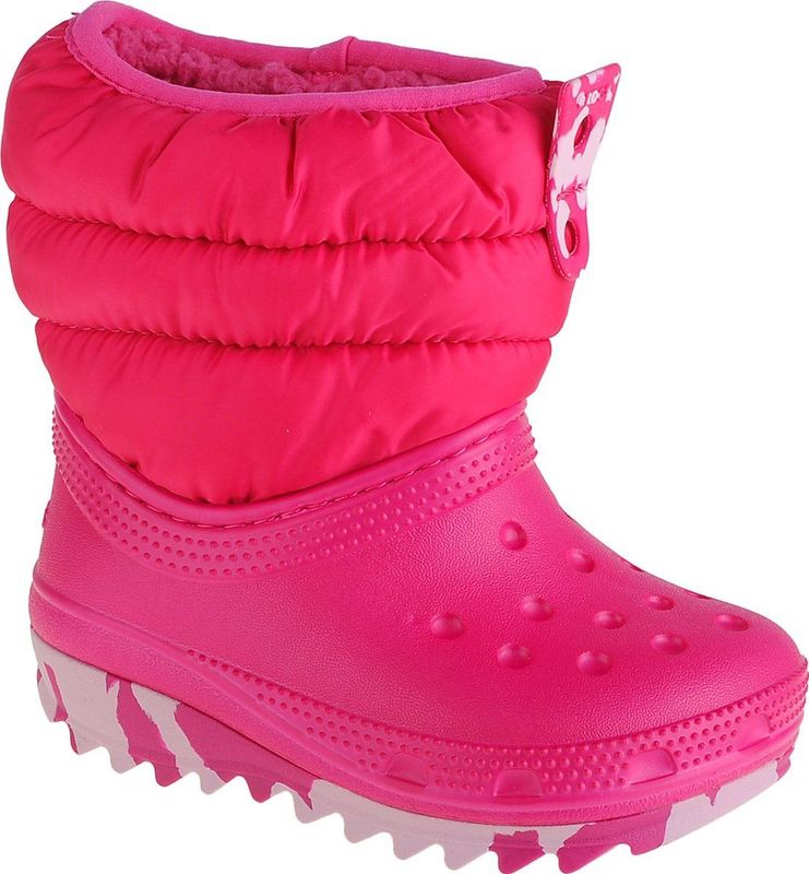 Crocs - Classic Neo Puff Laarzen - Zwart - Donsvoering - Gemarmerde Zool