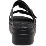 Crocs  CROCS BROOKLYN SANDAL LOWWDG W  slippers  dames Zwart