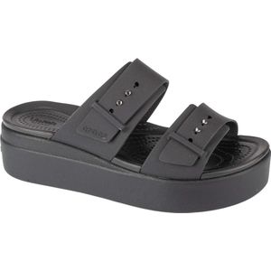 Crocs Brooklyn Low Wedge Sandalen Zwart Vrouw