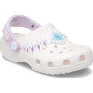 Crocs CLS FL I Am Frozen II Clog T houten schoen voor kinderen, uniseks, wit, 19/20 EU