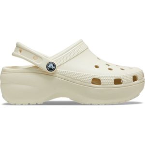 Crocs Women's Classic Platform Clog W 37-38 EU Bone