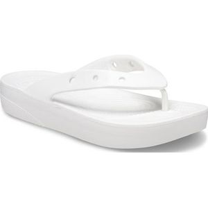 Slipper Crocs Women Classic Platform Flip White-Schoenmaat 41 - 42