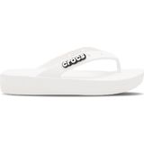 Crocs Classic Platform Flip W White Slippers Dames