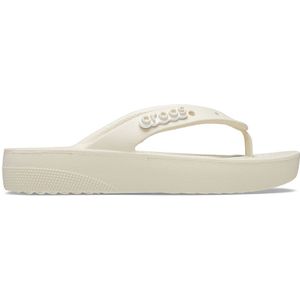 Crocs Womens Classic Platform Flip Sandalen (Dames |beige)