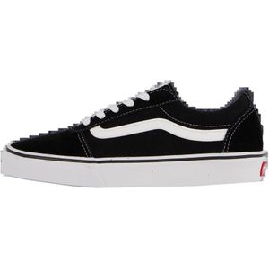 Vans Sneaker Ward Canvas dames Low-Top Trainers , Zwart Suede Canvas Zwart Wit Iju , 35 EU