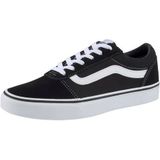 Vans Ward Suede/Canvas Dames Sneakers - Black/White - Maat 41