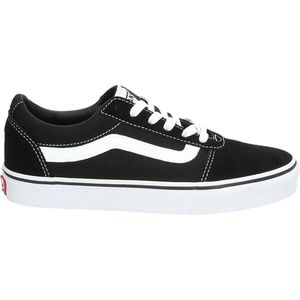 Vans - Sneakers Ward - Zwart/Wit - Leer/Textiel - Vetersluiting