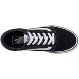 Vans Ward Suede/Canvas Dames Sneakers - Black/White - Maat 38.5