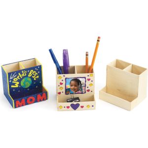 Colorations - Versier je Eigen Houten Bureauorganizer, Set van 12