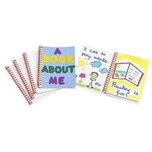 Colorations - Notitieboek Blanco met Witte Kaft, Set van 24