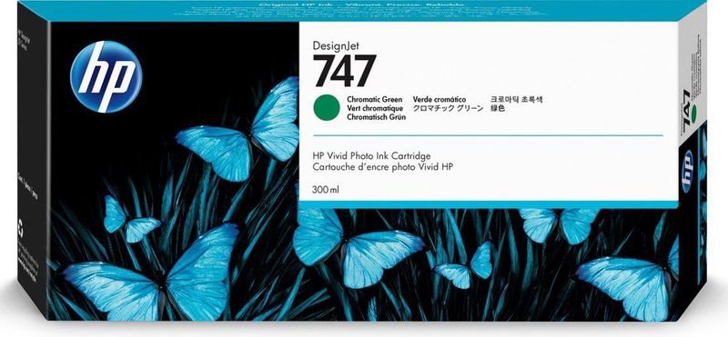 HP 747 (P2V84A) inktcartridge chromatic green (origineel)