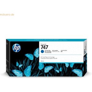 HP 747 300-ml Chromatic Blue DesignJet Ink Cartridge printkop Inkjetprinten