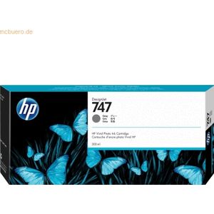 HP 747 300-ml Gray DesignJet Ink Cartridge printkop Inkjetprinten