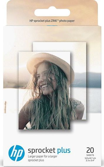 HP Sprocket Premium Zink Zelfklevend Fotopapier, Geschikt Voor Sprocket Select en Sprocket Plus, 5,8 x 8,7 cm, 20 vellen