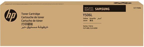 HP CLT-Y506L (SU515A) Original Toner Gelb (Hohe Reichweite, Kompatibilität: CLP-680ND, 680DW / CLX-6260ND, 6260FD, 6260FR, 6260FW) 3.500 Seiten