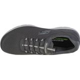 Skechers - SUMMITS - Sneaker - Charcoal - Mesh - Zacht Plat Bovenwerk