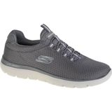 Skechers - SUMMITS - Sneaker - Charcoal - Mesh - Zacht Plat Bovenwerk