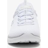 Vrijetijdsschoen - Wit/Zilverkleur - Textiel - Schokabsorberende Tussenzool