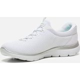 Vrijetijdsschoen - Wit/Zilverkleur - Textiel - Schokabsorberende Tussenzool