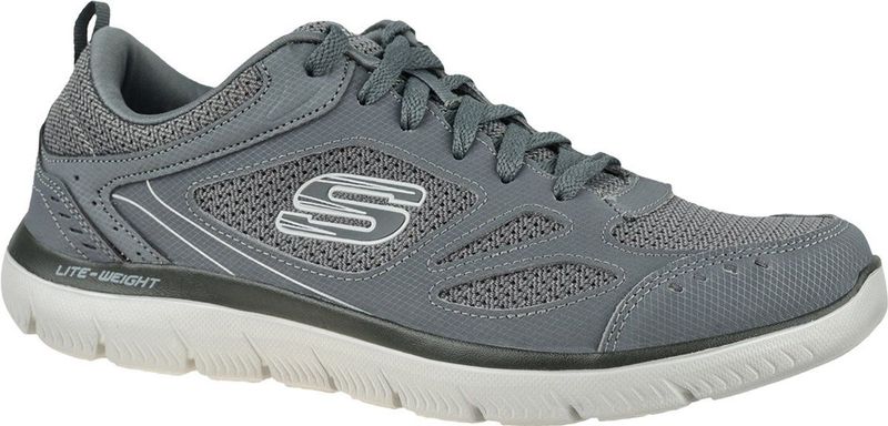 Skechers Summits-South Rim 52812-CHAR, Mannen, Grijs, Trainingschoenen, maat: 40