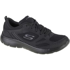 Skechers - Summits Suited - Sneakers - Zwart - Leren