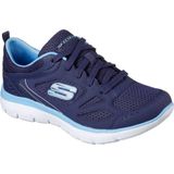 Skechers - Summits-Suited - Sneakers - Zwart - Imitatieleer/Textiel