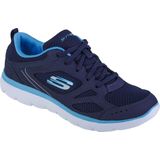 Skechers - Summits-Suited - Sneakers - Zwart - Imitatieleer/Textiel