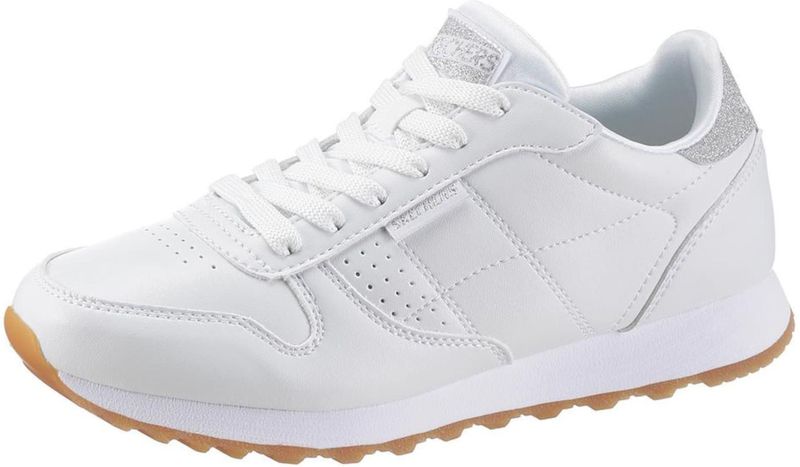 Sneakers - Effen - Imitatieleer - Glitterend - Platte Hak