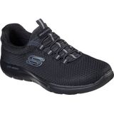 Skechers SUMMITS heren Sneaker,Black Mesh Trim,39 EU