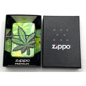 Zippo Glowing Cannabis Design